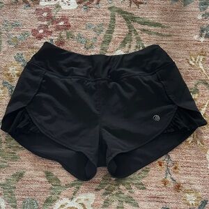 Women's Black Athletic Shorts